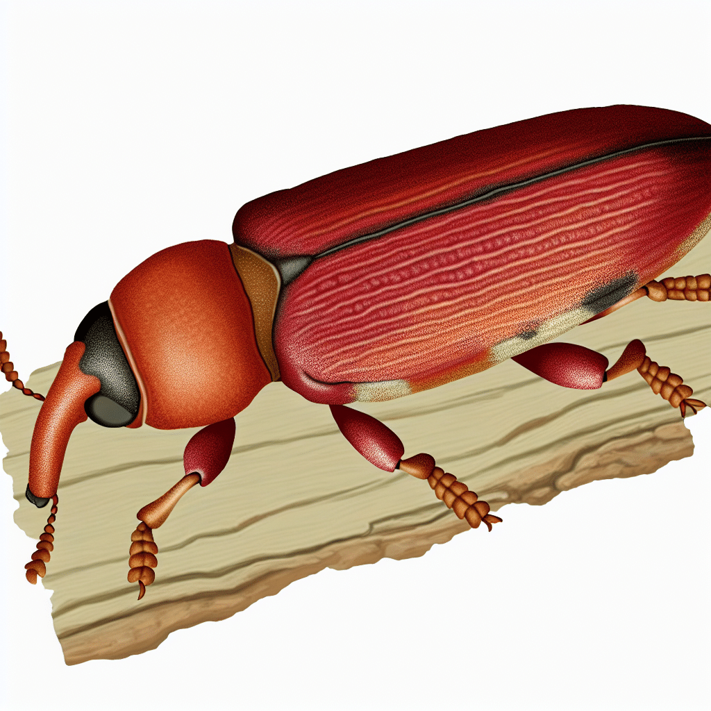 Leistenkopfplattkäfer, Rotbrauner